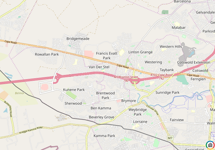 Map location of Kabega